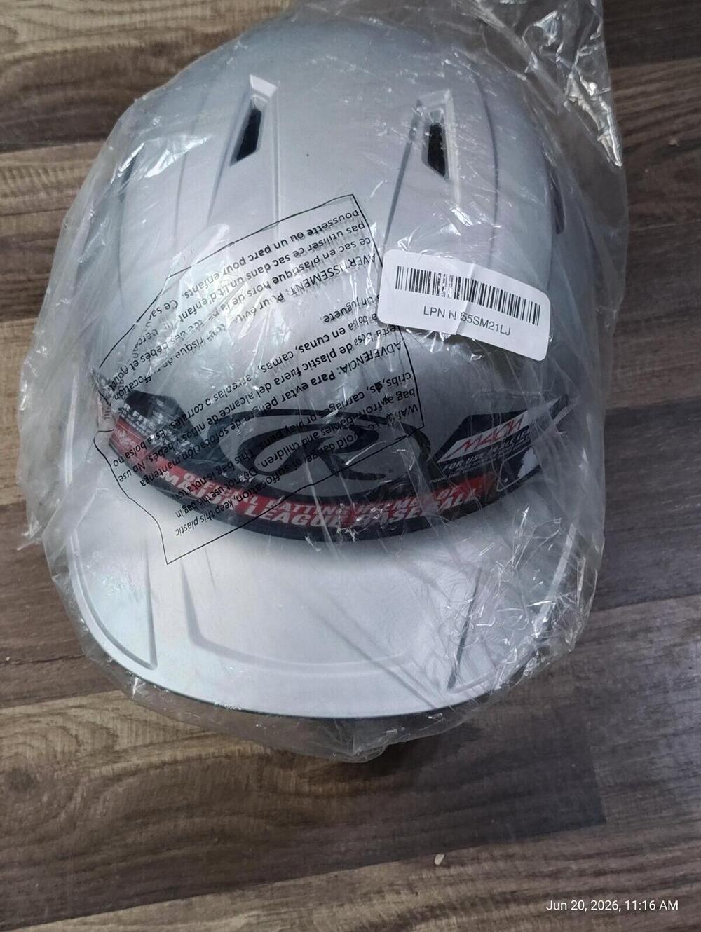 Rawlings Mach Batting Baseball Helmet - Senior (6 7/8" -7 5/8") Silver